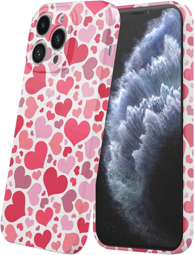 Smartphonica Telefoonhoesje Geschikt voor iPhone 11 Pro met Hartjes Opdruk - Flexibel Softcase TPU - Backcover Case Hearts Design geschikt voor iPhone 11 Pro
