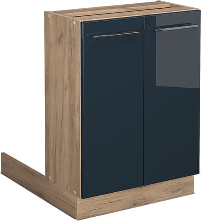Vicco Fame-Line Keukenkasten – 60 cm zonder werkblad Donkerblauw hoogglans