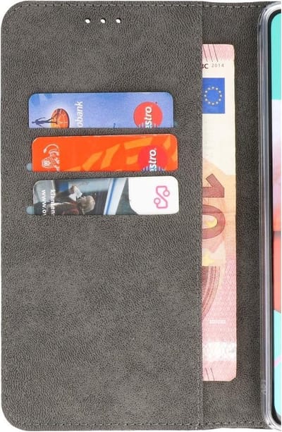 Booktype Telefoonhoesjes - Bookcase Hoesje - Wallet Case - Geschikt voor Samsung Galaxy A31 - Zwart