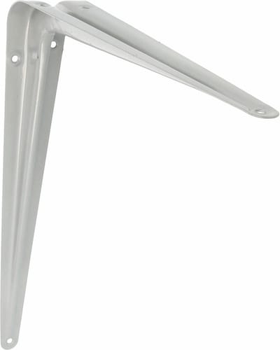 AMIG Plankdrager/planksteun van metaal - gelakt zilver - H300 x B250 mm
