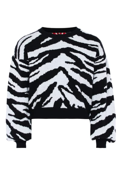 Mymo Jumper Dames zwart en wit
