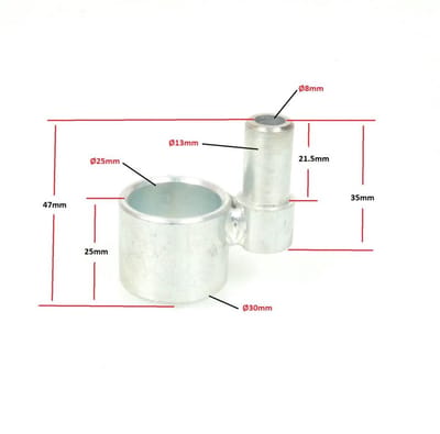 uitlaatbeugel voor Aprilia 125 RS-motorfiets, bouwjaar 1995 tot 2010, AP8135289