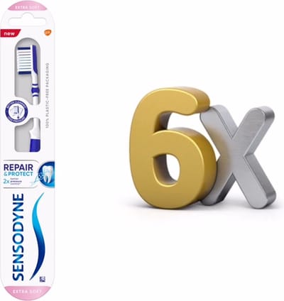 SENSODYNE REPAIR & PROTECT EXTRA SOFT TOOTHBRUSH VOORDEELPAKKET - 6 SRUKS
