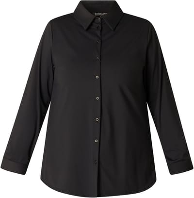 BASE LEVEL CURVY Lara Tops - Black - maat X-0(44)