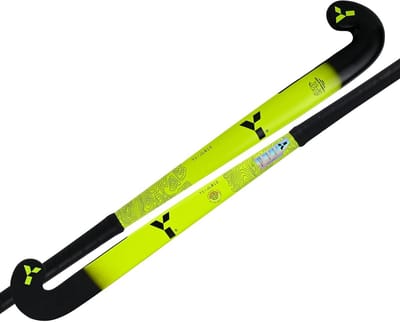 Junior hockeystick 10% carbon 90% glasvezel lage boogvorm