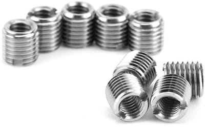 Dailygoods - Draadinzetstukken - Reparatiemoer - Roestvrij staal - M6 M4 - Draaduitbreiding - Geschikt voor luchtvaart en industrie