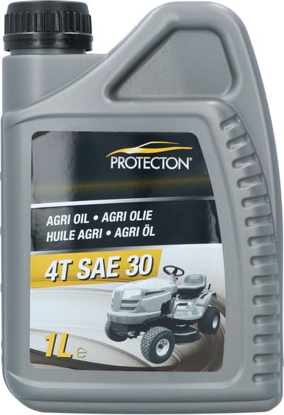 Protecton 4-Takt Olie SAE-30 – Voor 4-takt benzine- en dieselmotoren – Voor grasmaaiers & tuinmachines met verbrandingsmotor – Niet geschikt voor turbodiesels - 1 Liter