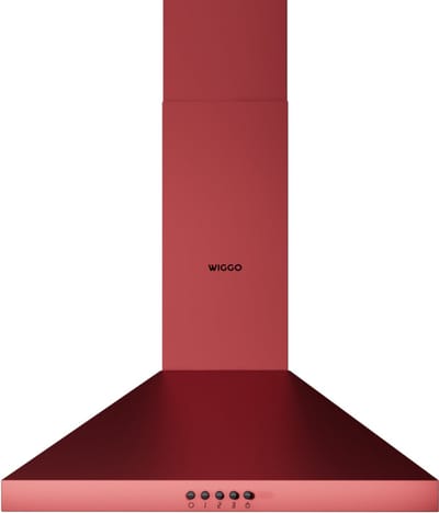 Wiggo WE-A530P(R) - Wandschouw Afzuigkap - 50cm - Rood