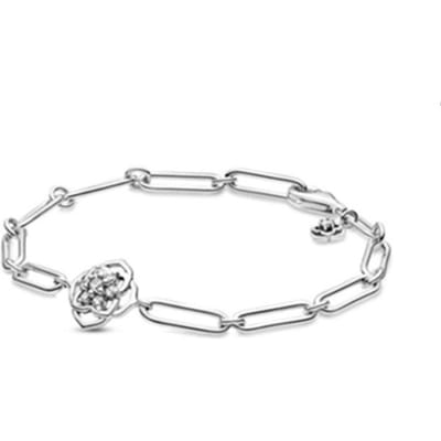 Wit Koper Verzilverd DIY Nieuwe Armband Accessoires Basis Ketting Armband Moederdag Collectie Rozenblaadje Armband 16cm white
