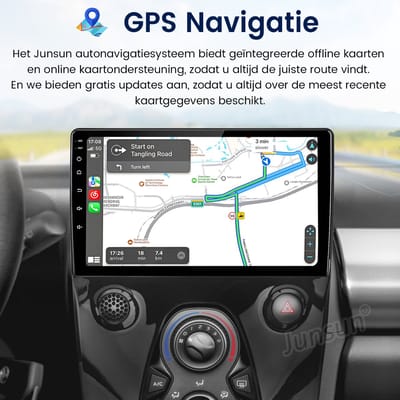 Junsun Autoradio Geschikt voor Peugeot 108 Toyota Aygo 2015 Citroen C1, Octa-Core - 6+128GB - Android 15 - Draadloos CarPlay & Android Auto - 10 HD TouchScreen - Bluetooth - GPS navigatiesysteem - WiFi & 4G & RDS & FM & SWC & USB, DSP - Plug & Play