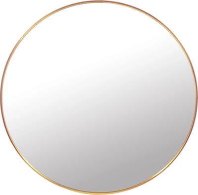 Ronde spiegel - badkamerspiegel - ø 70 cm - goud