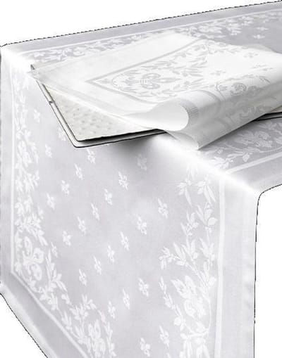 De Witte Lietaer Tafellaken Lilium 160x50 Cm Katoen Wit