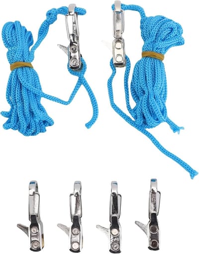 Verstelbare Tensioner met Touw en Opbergdoos voor Veilig Bevestigen bij Kamperen, Varen en Wandelen - Duurzaam en Compact Ontwerp van Marine Kwaliteit