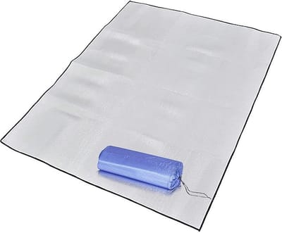 Isolerende Aluminium Mat voor Kamperen, Vouwbare Thermische Bodem Mat, Ideaal voor Slapen en Bescherming tegen Koude Grond