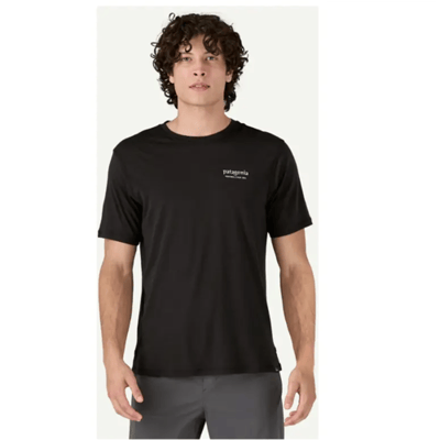 Patagonia Capilene® Cool Merino Blend Graphic Shirt Heren (Maat - S, Kleur - Heritage Header: Black)