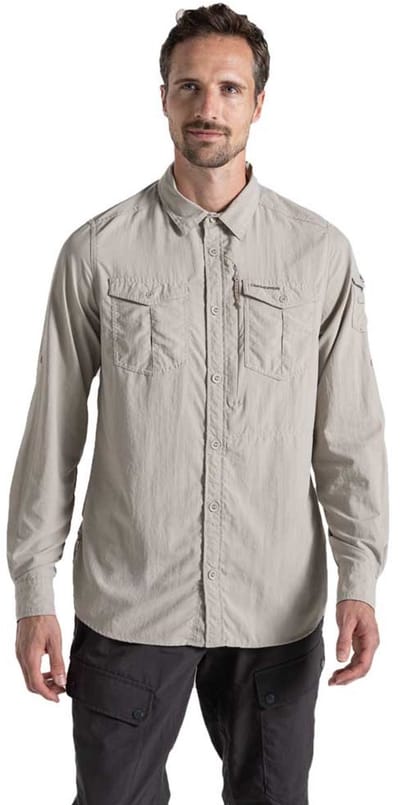 Craghoppers NosiLife Adventure LS Shirt III Heren (Maat - S, Kleur - Parchment)