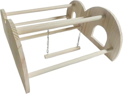 Kippenstaaf - Ruststok Pluimvee - Verrijking Kippenhok - Antislip Afwerking - 37x325x165cm - Niet gespecificeerd