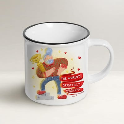 Gravuresmok voor Grootvader - Beste Opa Cadeau met Wenskaart