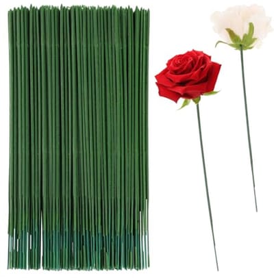 100 Stuks Groene Bloemstam Draad 25 cm - Perfect voor Knutselen en DIY Boeketten