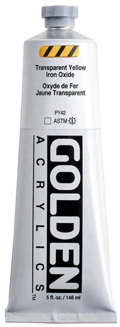 Golden Heavy Body Acrylverf Transparant Gele IJzeroxide 148 ml