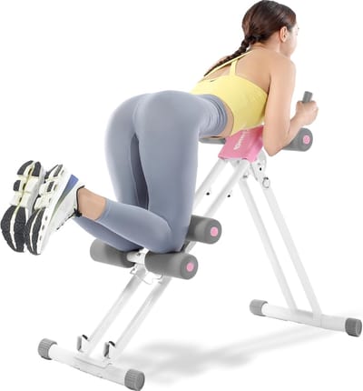 Buikspiertrainer - Buiktrainer thuis - Core training - 4 weerstandsniveaus - 150 kg capaciteit - Zwart rood