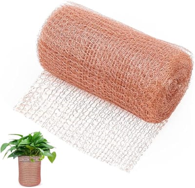 Koperband tegen slakken 127 cm x 6 m - Anti-slakkenhek voor tuin met kopernet - Slakkenbescherming en bloembed verhogen - Slakkenafweer en muizen voorkomen
