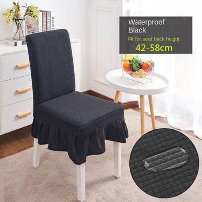 Elastische Stoelhoes Waterdichte Stoelhoes Huisstoel Zitplaats Woonkamer Stoelhoezen voor Thuis Vlekbestendige Rugleuninghoes 1 piece chair cover white