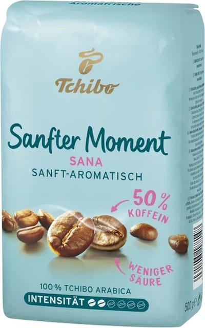 Tchibo Sana Sanfter Moment 50% Cafeïnevrij 500 g bonen