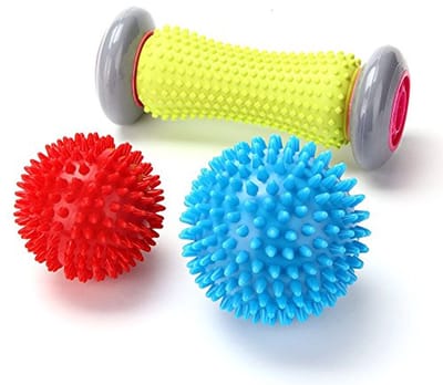 Voetmassagerol en Stekelige Massageballen voor Pijnverlichting - Perfecte Roller voor Ontspanning en Herstel van Voeten en Lichaam