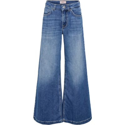 ONLY - KOGCALIFORNIA wide flared broek - Blauw - Maat 140