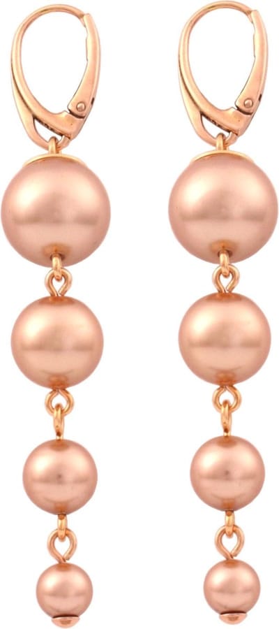 ARLIZI 1739 Oorbellen Parels - Roséverguld - 7 cm