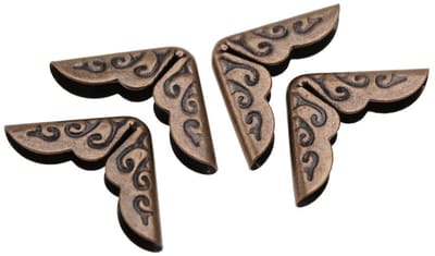 Dailygoods- Hoekbeschermer Antieke Stijl - 50 Stuks - Ijzeren Boekhoekbeschermers