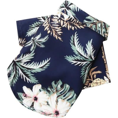 T-shirts pour chiens de style plage hawaïenne, vêtements d'été fins et respirants pour petits chiens, chiots, chats, chihuahuas, yorkshires, caniches XS gray