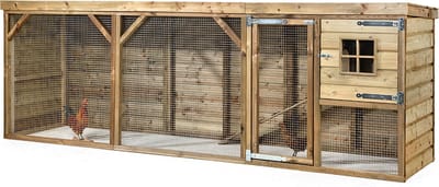 Wood Selections Kippenhok Adri - Kippenren - Nachthok Kippen voor buiten - kippenhok met buitenverblijf - Dierenverblijf