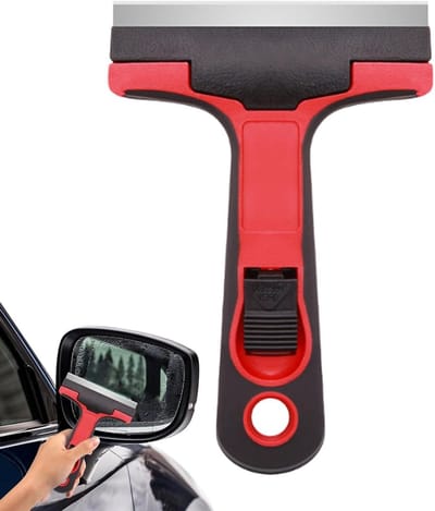 Kleine rakel - Glaswisser handvat - Ruiten reinigen - Verdikt stevig ABS - 145 x 10 cm - Rood