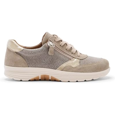 Dames Zwarte Wandelschoenen met Rits Pédiconfort