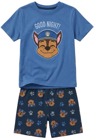 Paw Patrol Shortama - Maat 98/104 - Katoen - Blauw - Kind