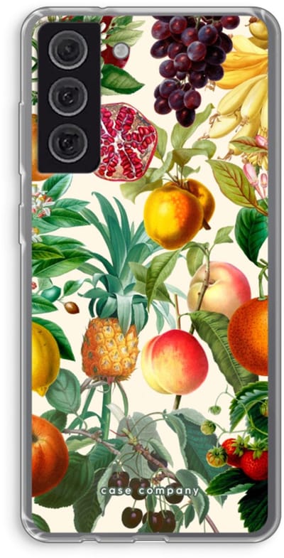 Case Company® - Hoesje geschikt voor Samsung Galaxy S21 FE hoesje - Classic Flora - Soft Cover Telefoonhoesje - Bescherming aan alle Kanten en Schermrand