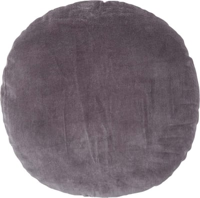 Homescapes fluwelen kussen, 40 cm rond, antraciet
