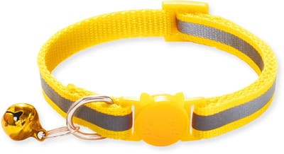 BTH Halsband kat - Katten Halsband - Geel - 18-32 cm - Veiligheidssluiting - Kattenbandje - Kattenriem - Kitten