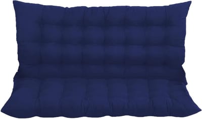 Opvouwbaar Schommelstoelkussen - Bankkussen Vervanging - Buiten Zitten - 8cm Dikke Vulling - 100x100cm - Marineblauw