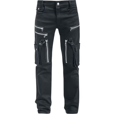 Vixxsin - Gothic Stoffen broek - Andre Pants - W30L32 tot W38L34 - voor Mannen - zwart