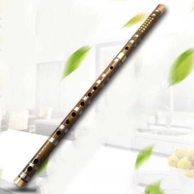 WK Traditionele Chinese Dwarsfluit in C Toon – - 65cm - Handgemaakt van Bitterbamboe | Demonteerbaar & Met Messing Verbinding | Cultureel Instrument