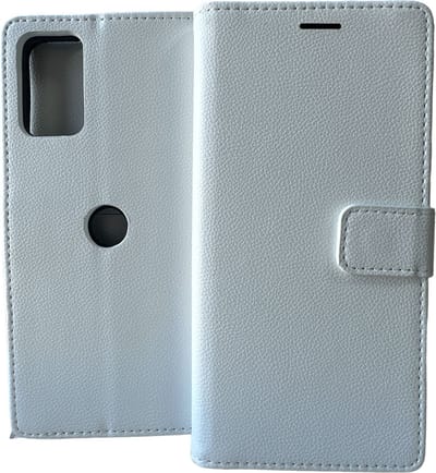 Portemonnee Book Case Hoesje Geschikt voor: Motorola Moto G82 5G - wit