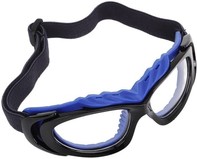 Dailygoods- Sportbril met PC-lenzen - Beschermende Bril - Gebogen Fitting - Verstelbare Hoofdband - Comfortabel voor Sporttraining - Hoge Definitie Visie - Veiligheidsbril