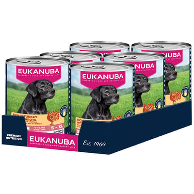 Eukanuba Hondenvoer Nat Life Care Dog Senior Kalkoen en Wortel - 6 x 400 gr - Voordeelverpakking