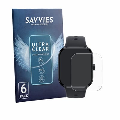 Savvies - Screenprotector voor Vivo Watch GT 2 - Folie Beschermfolie transparant 6 Stuks