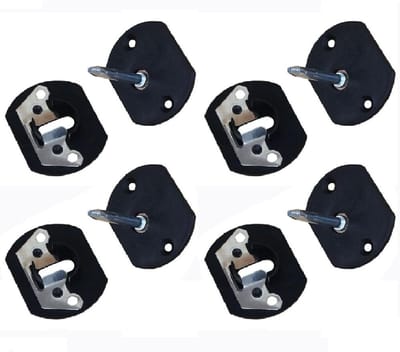 Verbindingssets voor hoekbanken - 4 stevige connectoren voor interlocking brackets en meubelverbindingen, ideaal voor relaxbanken en zithoeken