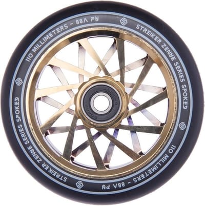 Striker Zenue Series Wiel 1 Stuk Zwart Pu 110mm Goud