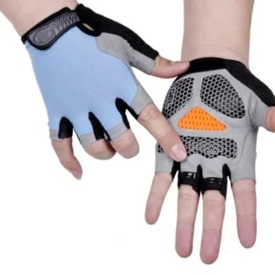 Antislip Schokabsorberend Ademend Halve Vinger Handschoenen Ademend Fiets Handschoenen Fitness Gym Bodybuilding Crossfit Oefening Atletische Handschoenen XL